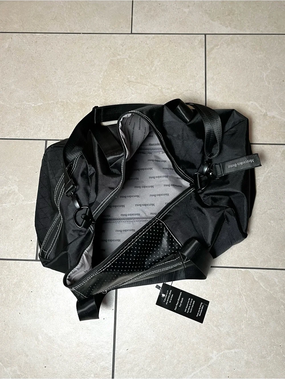 Mercedes-Benz Black Duffel Bag